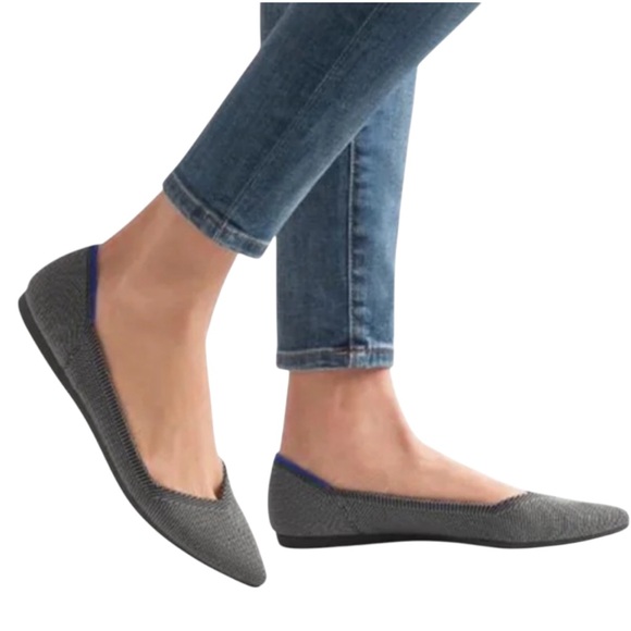 Rothy’s The Point Cloud Gray Flats Size 9 - Picture 1 of 12